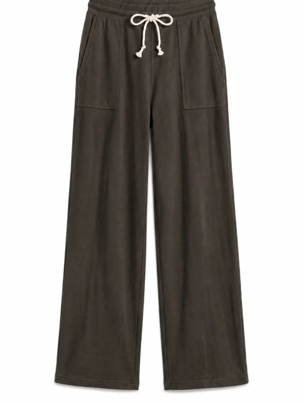 NWT perfectwhitetee Noa french terry pant with pockets- Dark Olive Green